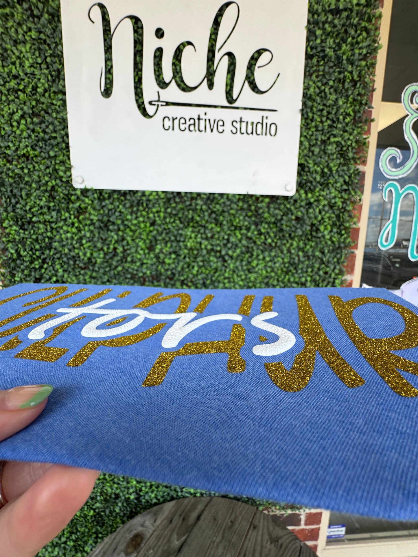 Sulphur Glitter Puff Vinyl Decal
