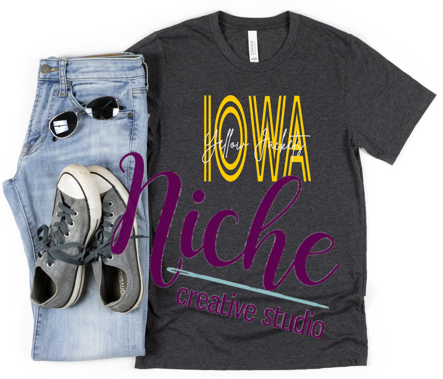 - IOW599 Iowa Stacked Decal