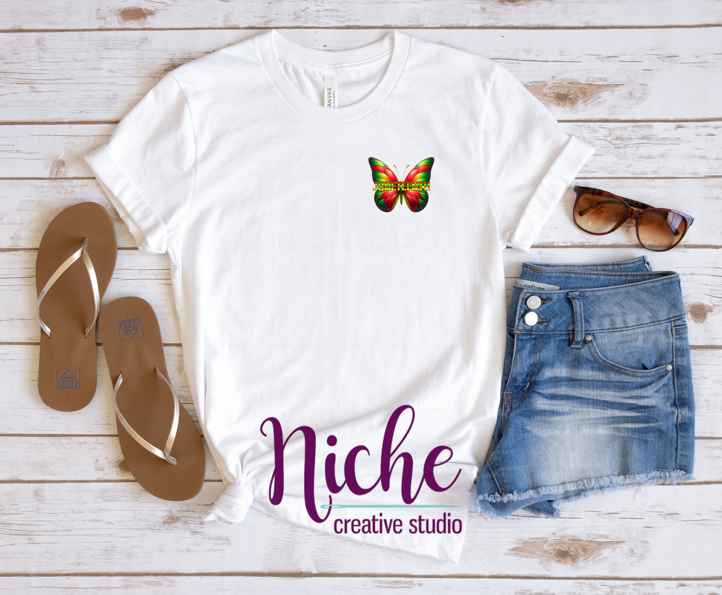 -JUN1861 Juneteenth Butterfly Decal