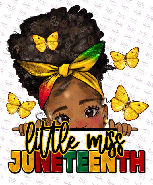 -BHM1485 Little Miss Juneteenth Decal