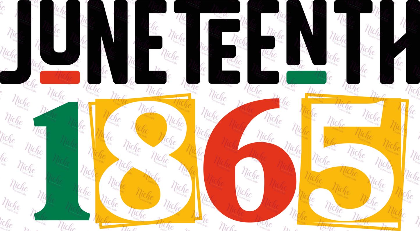-BHM1482 Juneteenth 1865 Decal