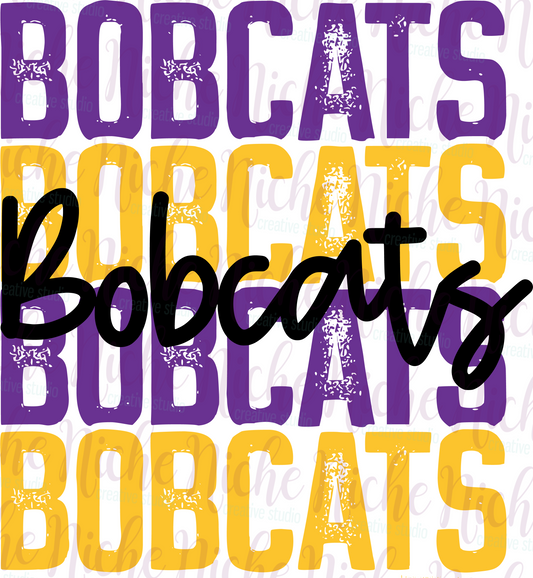 -KAU8271 Kaufman Bobcats Repeat Decal