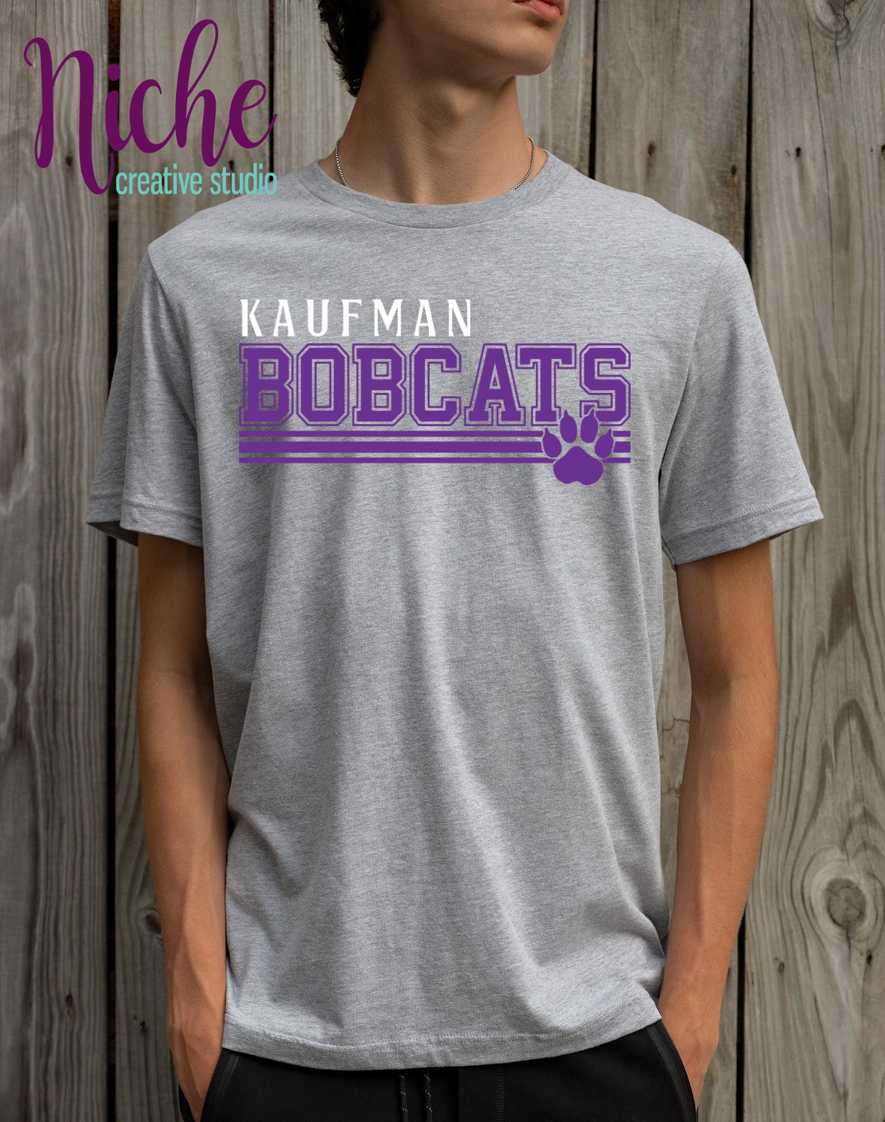 -KAU8273 Kaufman Bobcats Decal