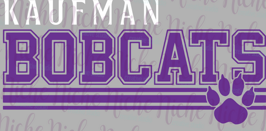 -KAU8273 Kaufman Bobcats Decal