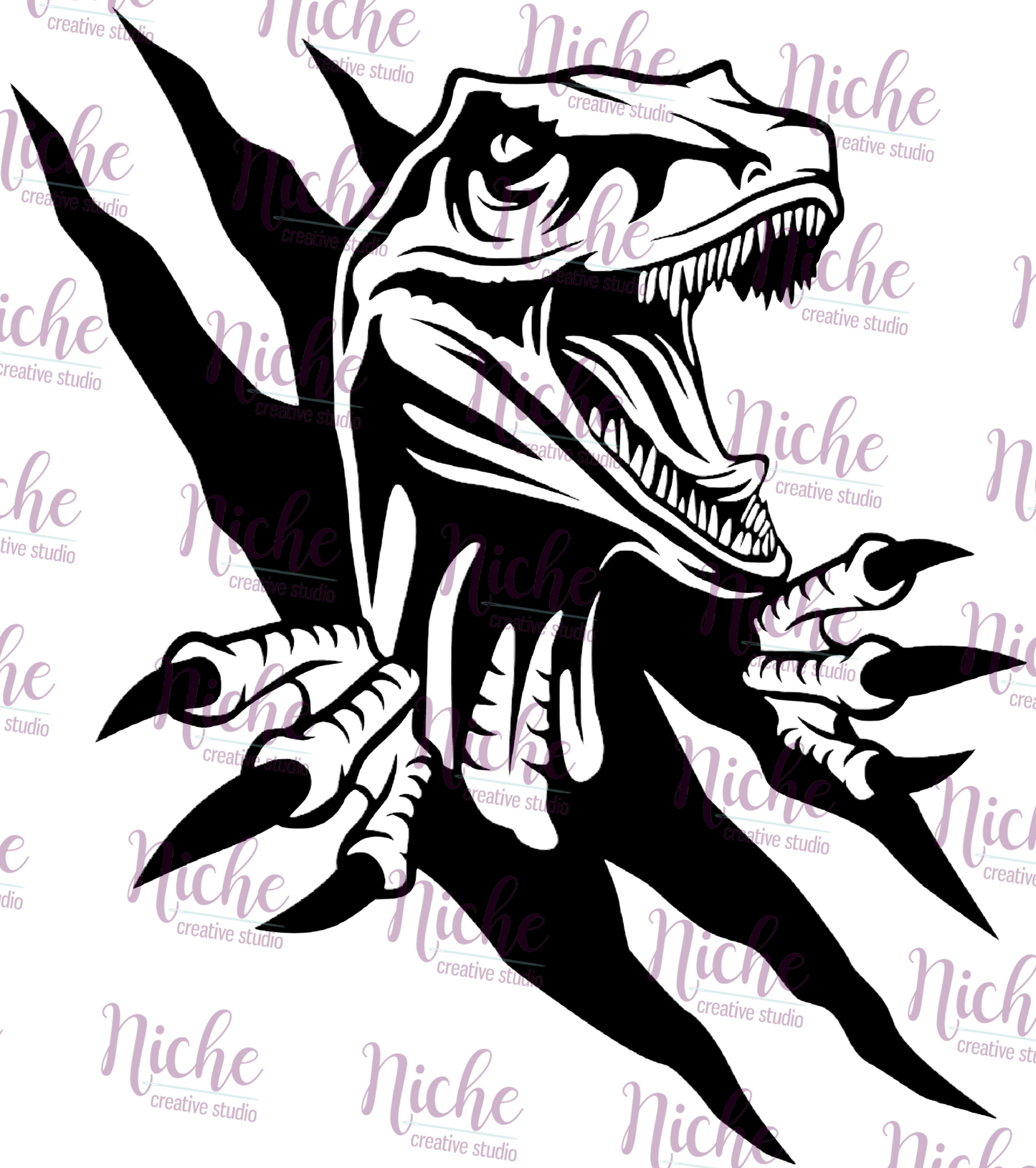 -KID495 Raptor Dino Decal