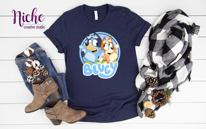 -KID5145 Blue Dog Decal