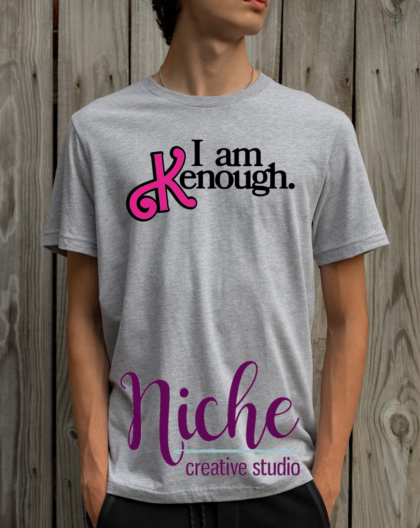 -KID604 I am Kenough Decal