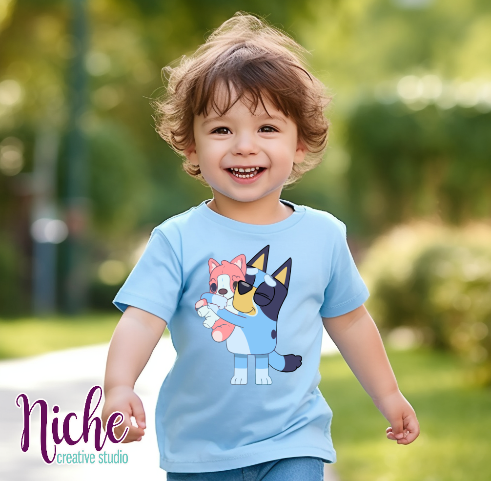 -KID8252 Bluey Characters Decal