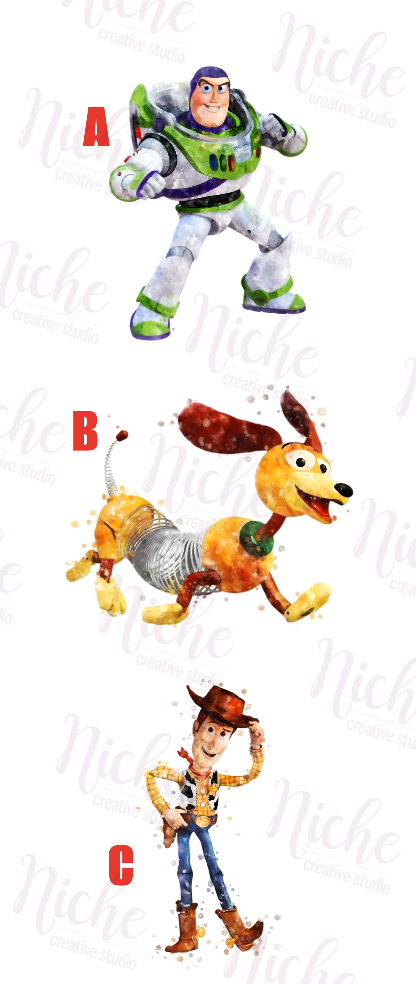 -KID8265 Toy Story Characters Decal