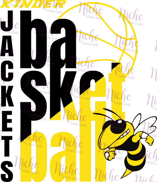 -KIN3135 Kinder Jackets Basketball Decal
