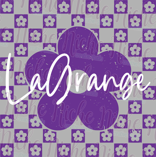 -LAG8417 Checkered Flower Lagrange Decal