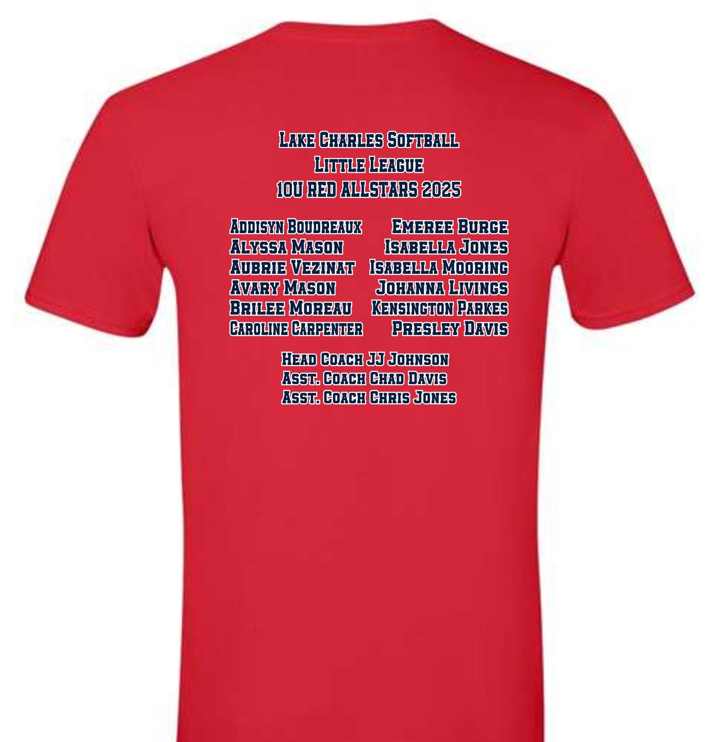 # Lake Charles Little League Softball 2025 - 10U RED Allstars