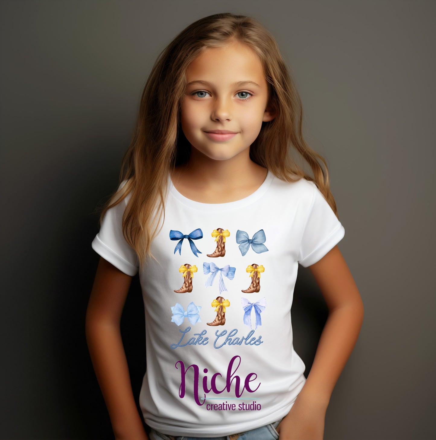 -LOU5133 Lake Charles Bows Decal