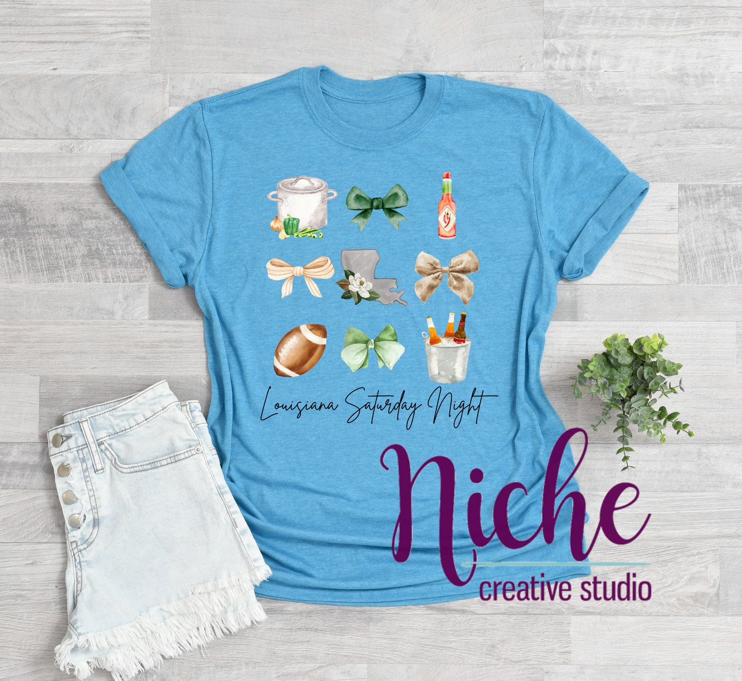 -LOU5179 Louisiana Saturday Night Decal