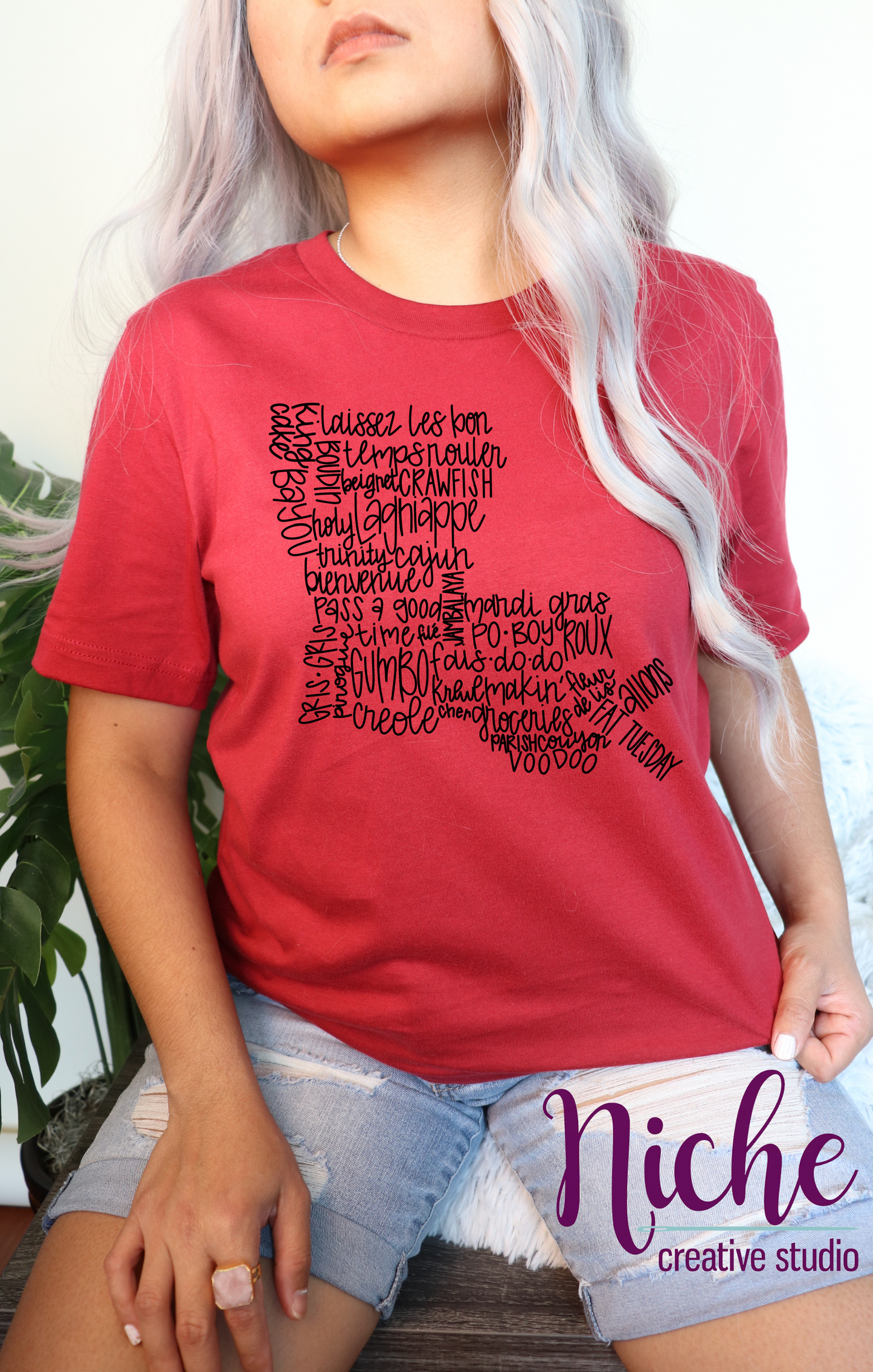 -LOU8290 Louisiana Word Collage Decal