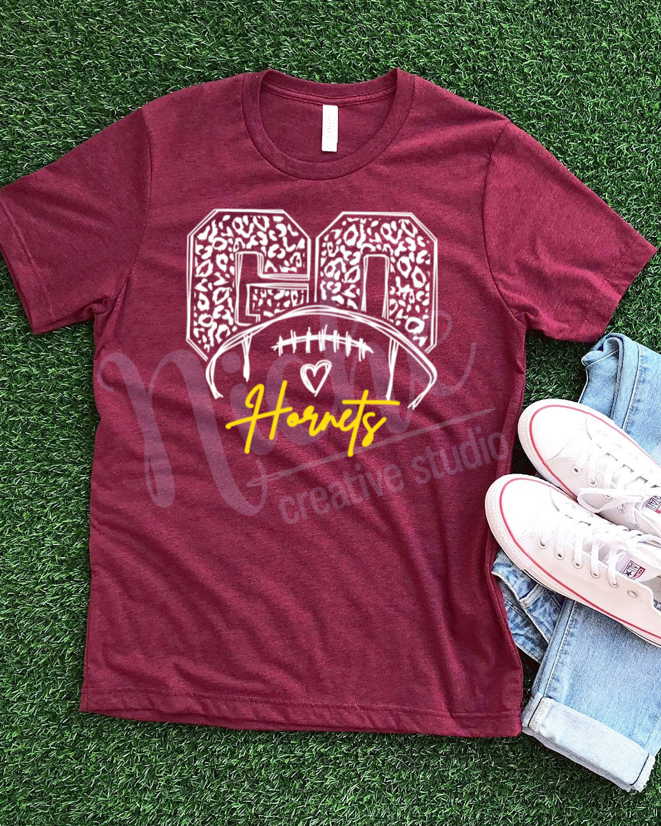 - Go Leopard FOOTBALL Decal (Pick your School)