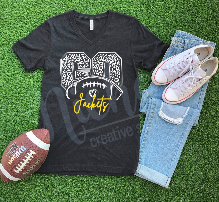 - Go Leopard FOOTBALL Decal (Pick your School)