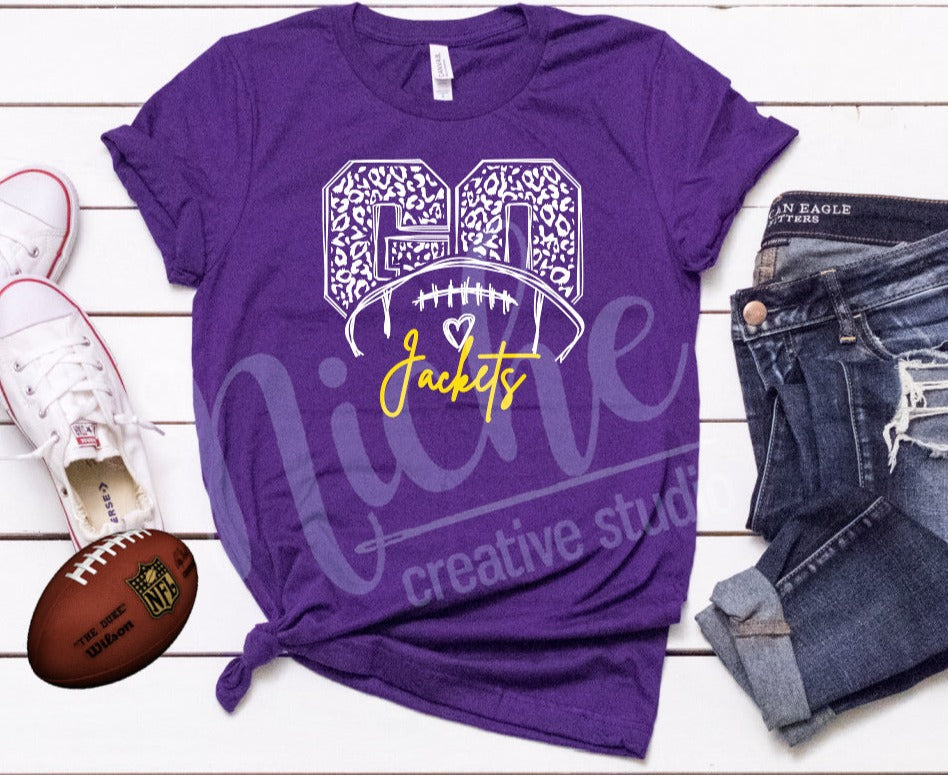 - Go Leopard FOOTBALL Decal (Pick your School)