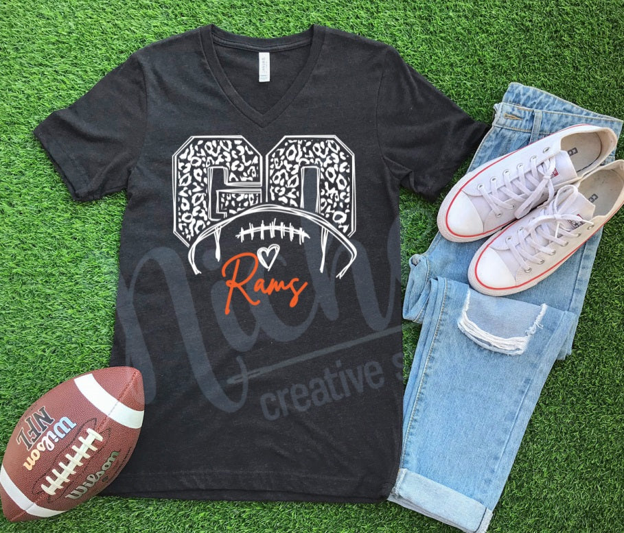 - Go Leopard FOOTBALL Decal (Pick your School)