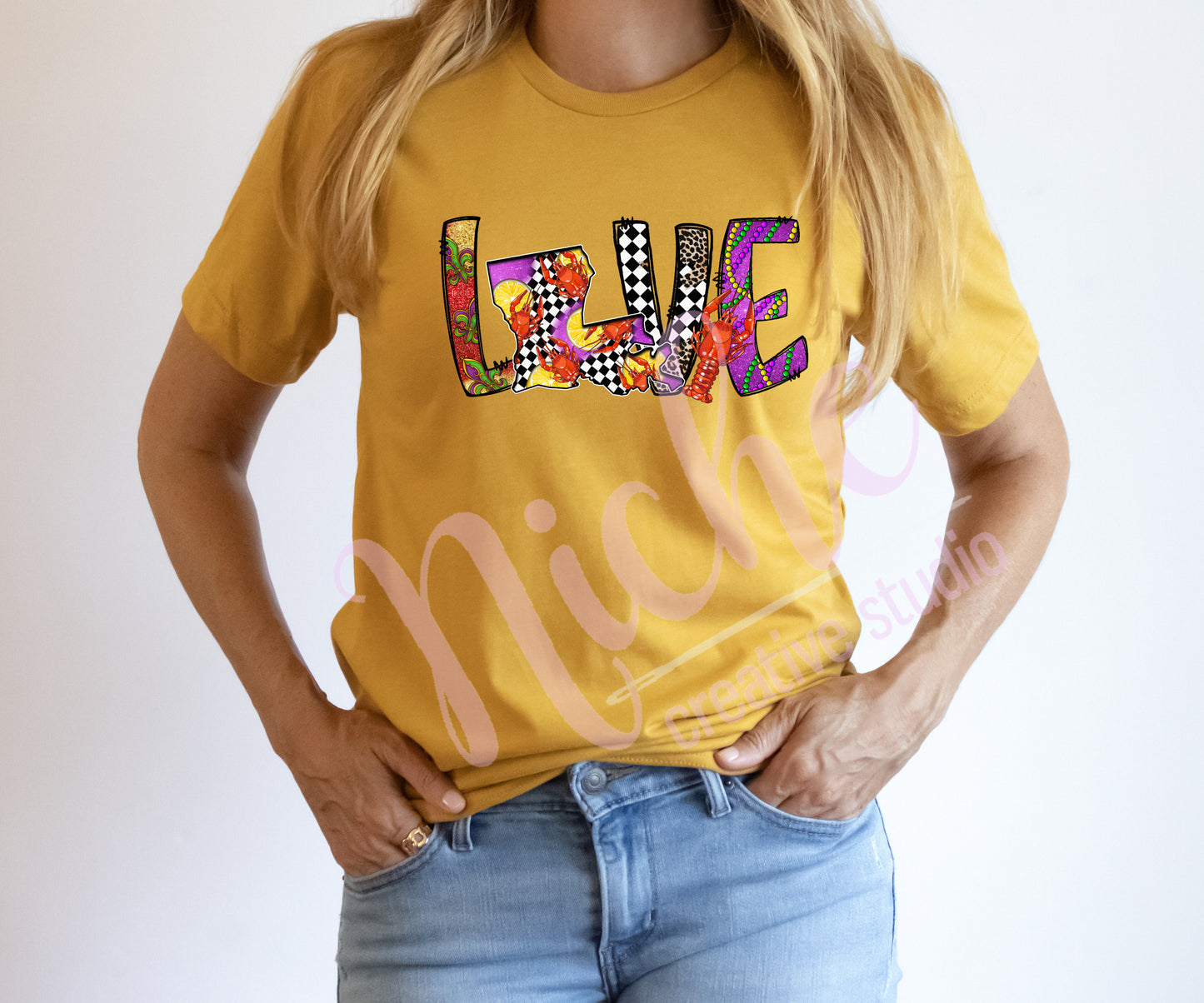 -CRA1110 Love Crawfish Decal