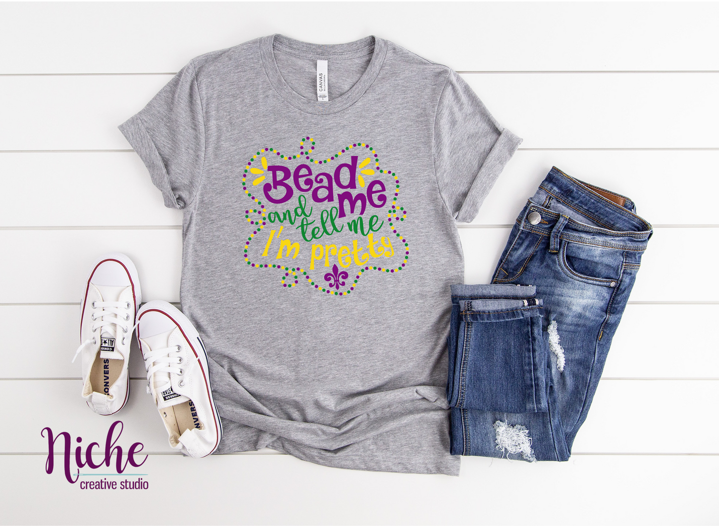 -MAR1067 Beads and Tell Me I'm Pretty Decal