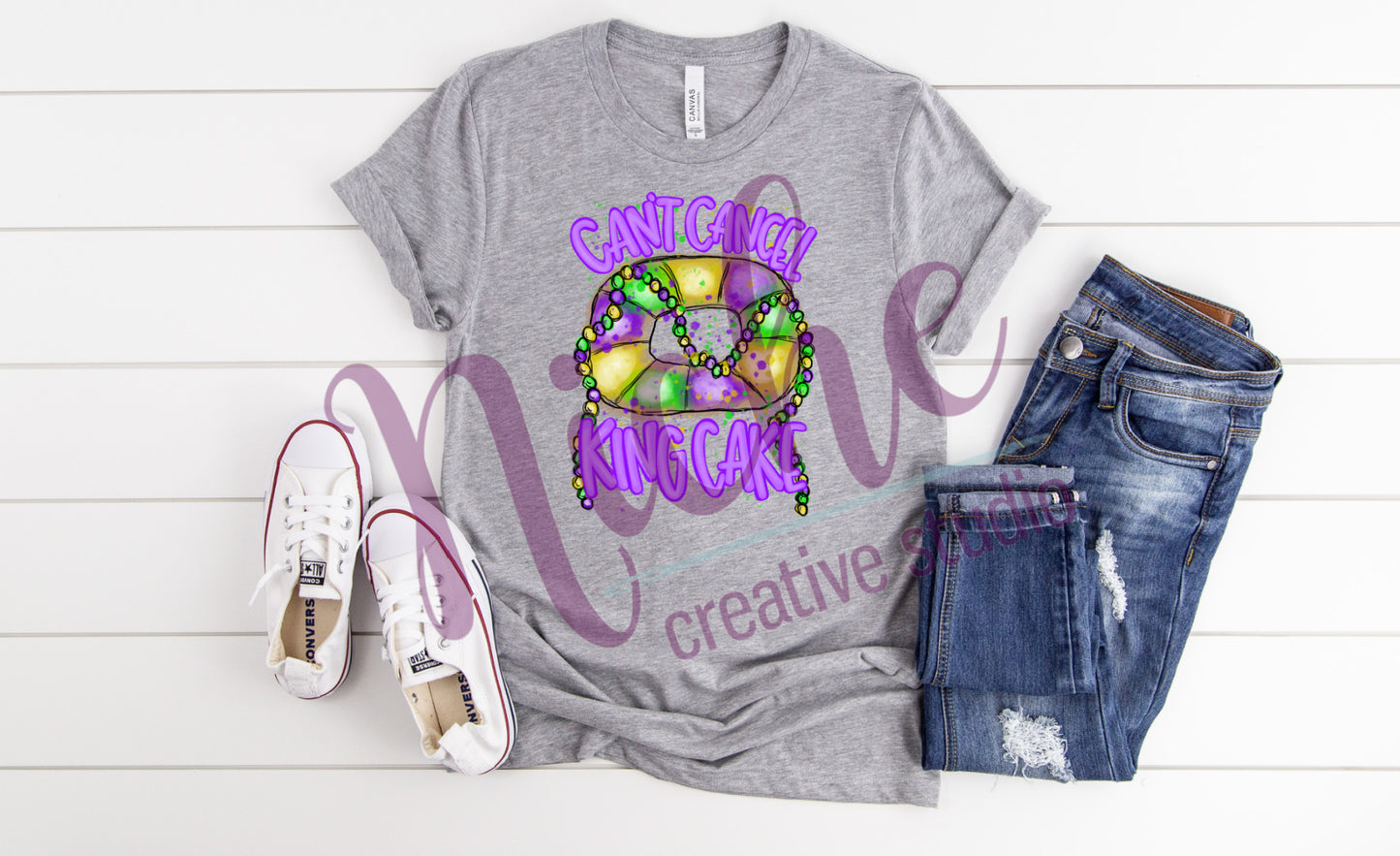 -MAR1253 Can't Cancel King Cake Decal