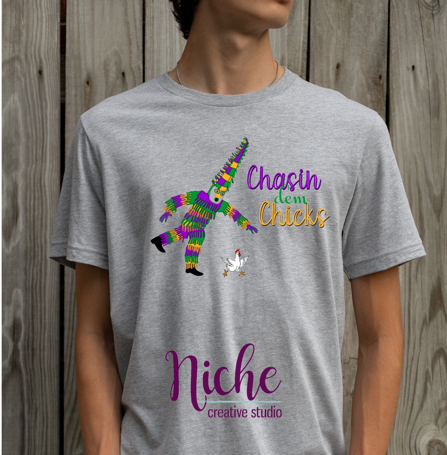 -MAR1254 Chasin' Dem Chickens Decal