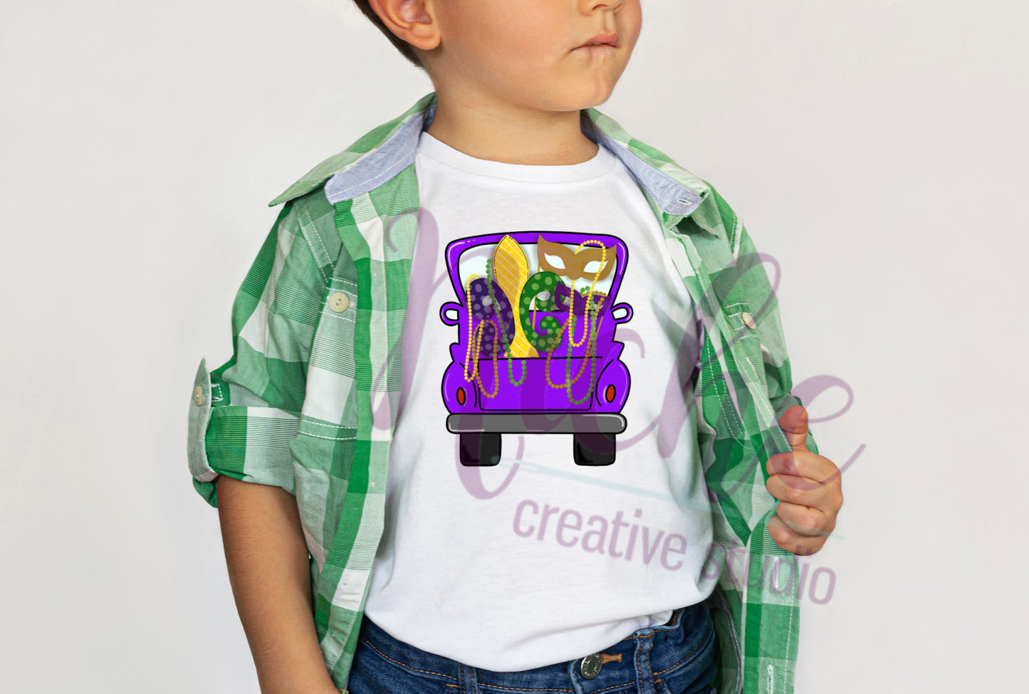 -MAR1297 Mardi Gras Truck Decal