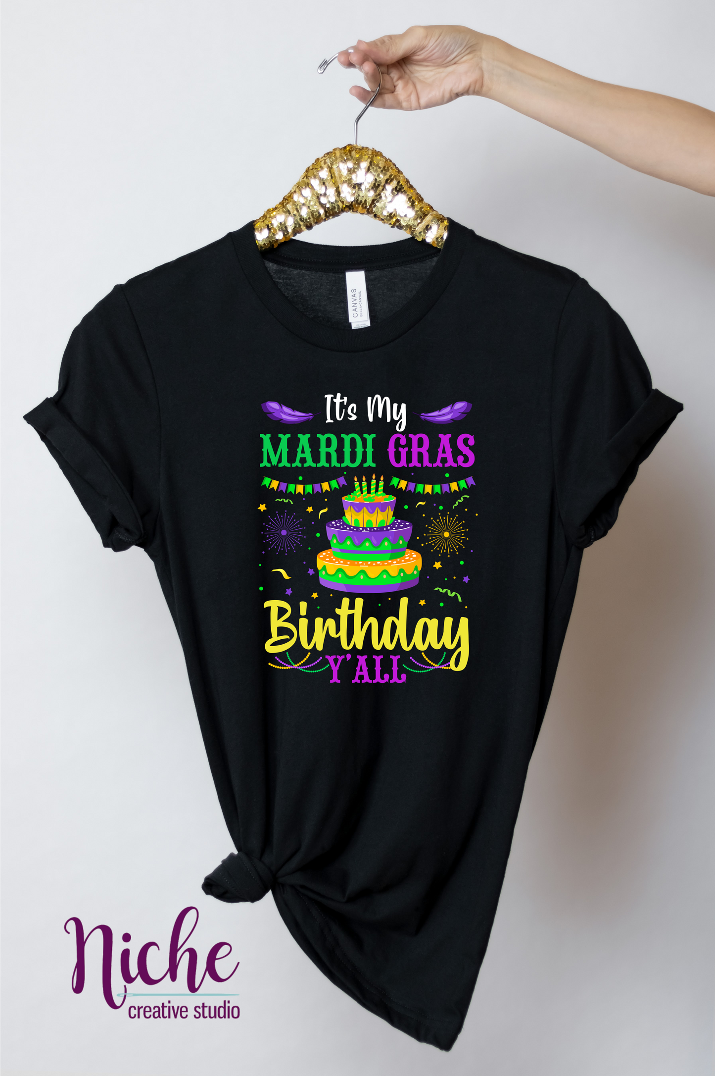 -MAR1314 A Mardi Gras Birthday Decal