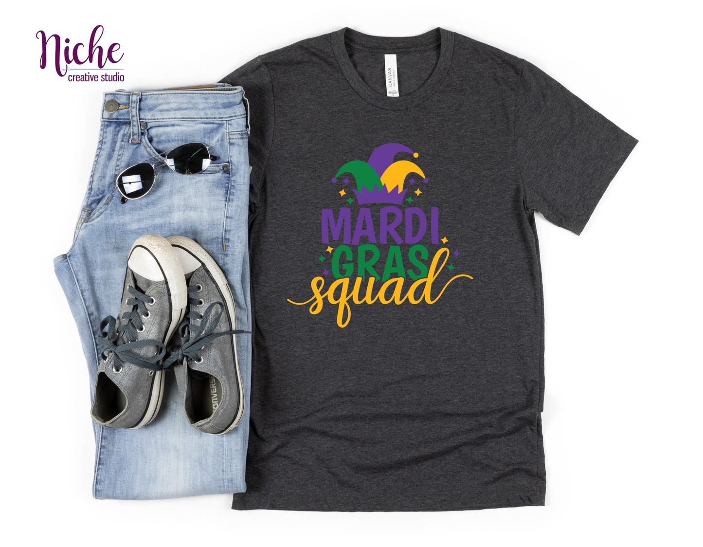 -MAR1322 Mardi Gras Squad Decal
