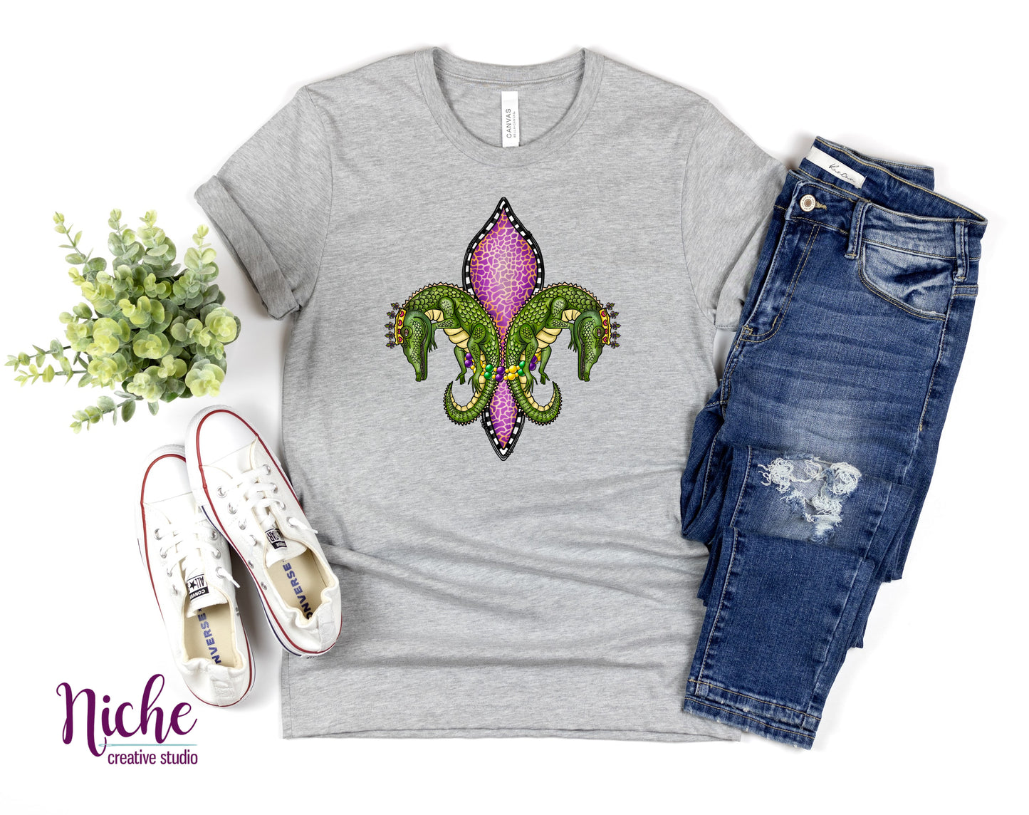 -MAR Gator Fleur De Lis Decal