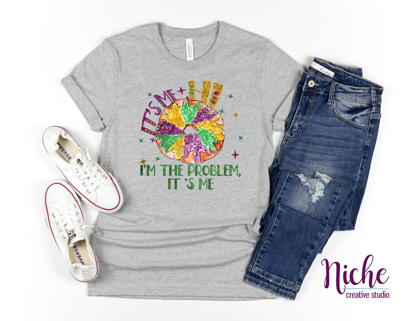 -MAR1451 King Cake is the Problem Decal