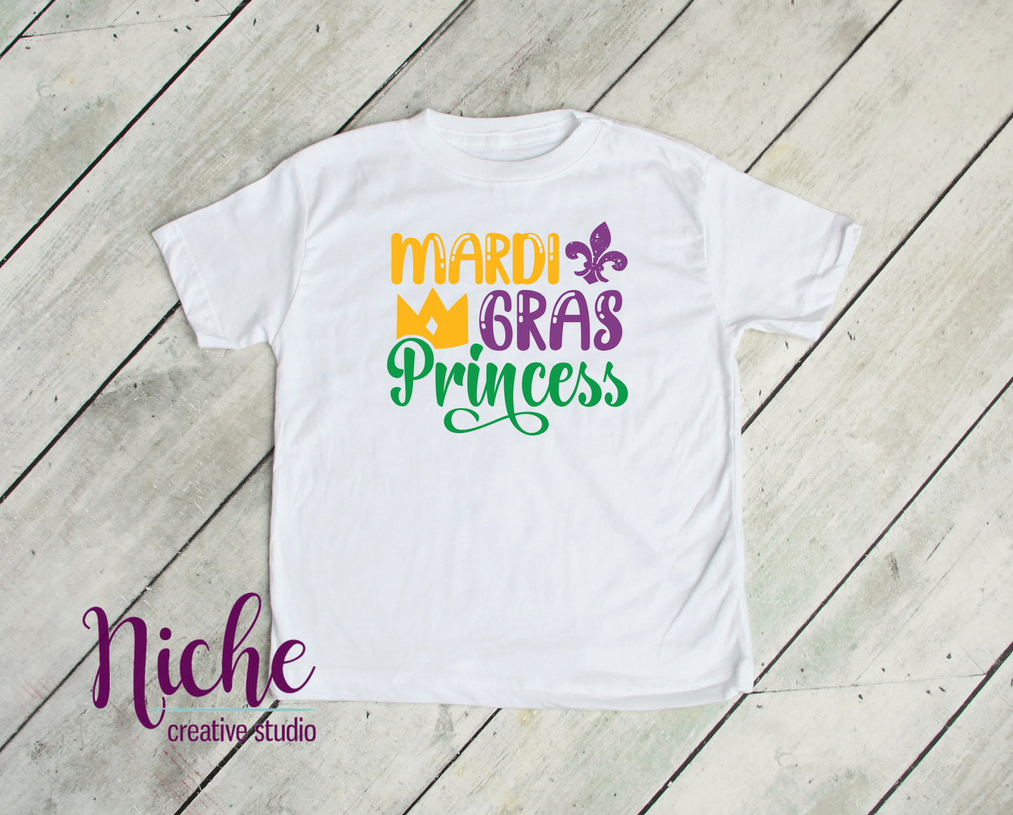 -MAR1603 Mardi Gras Princess Decal
