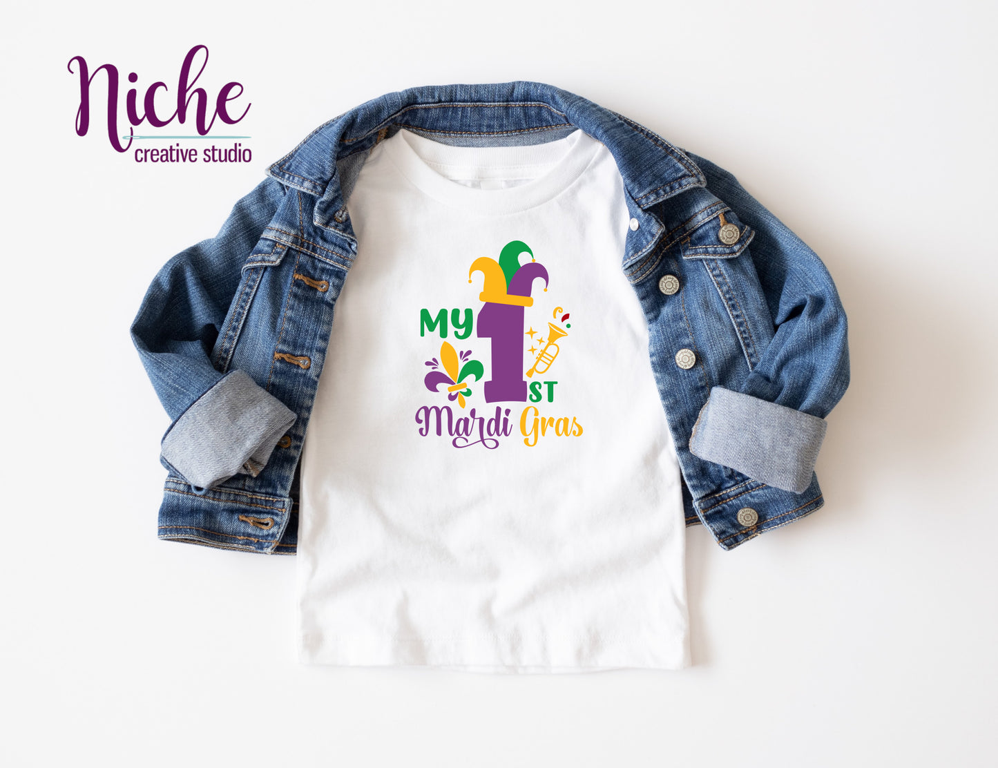 -MAR8021 My First Mardi Gras Decal