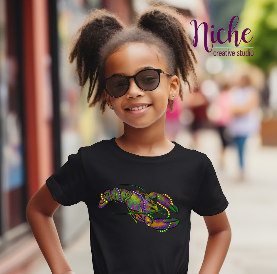 -MAR2951 Mardi Gras Lobster Decal