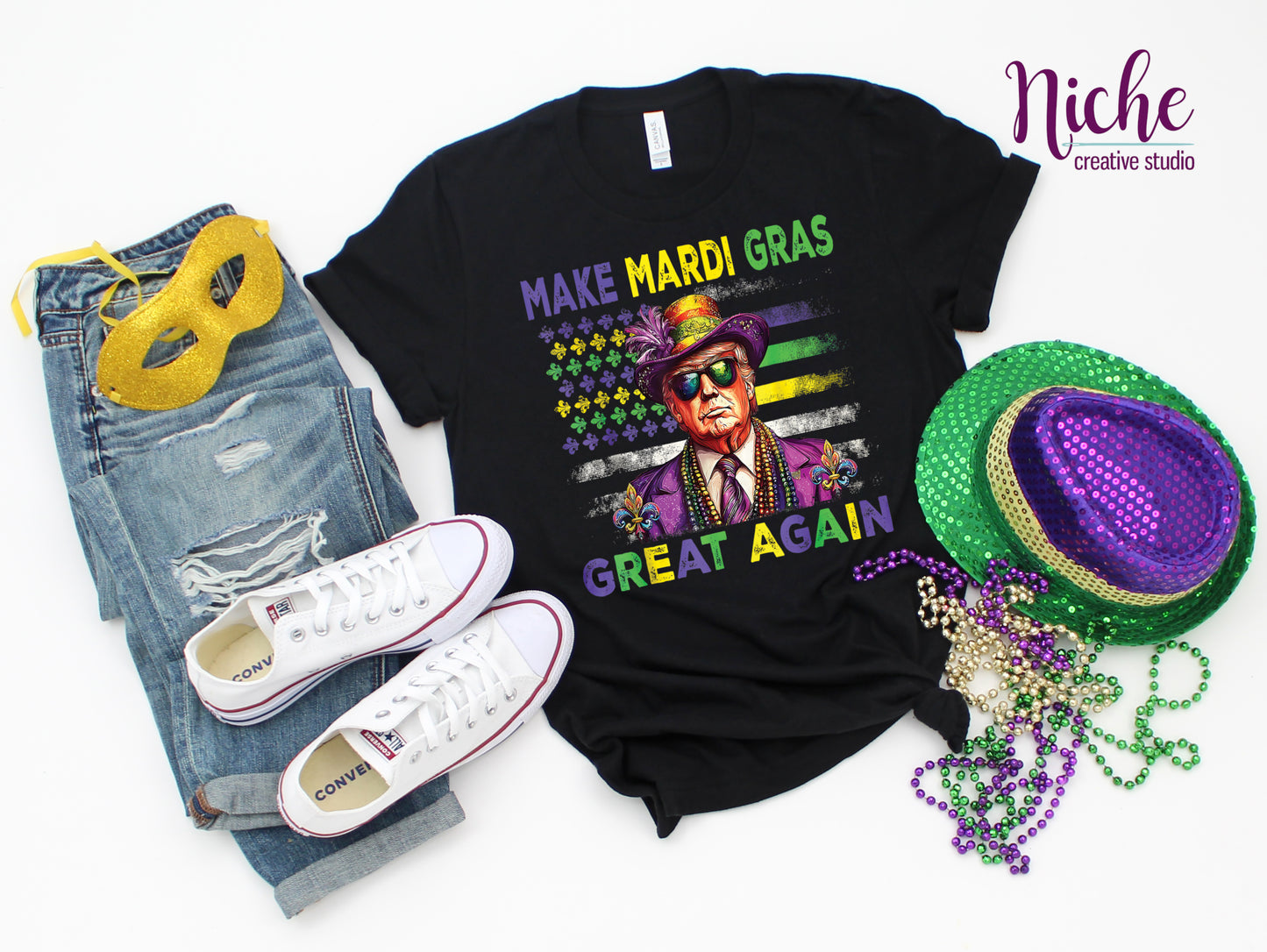 -MAR6003 Make Mardi Gras Great Decal