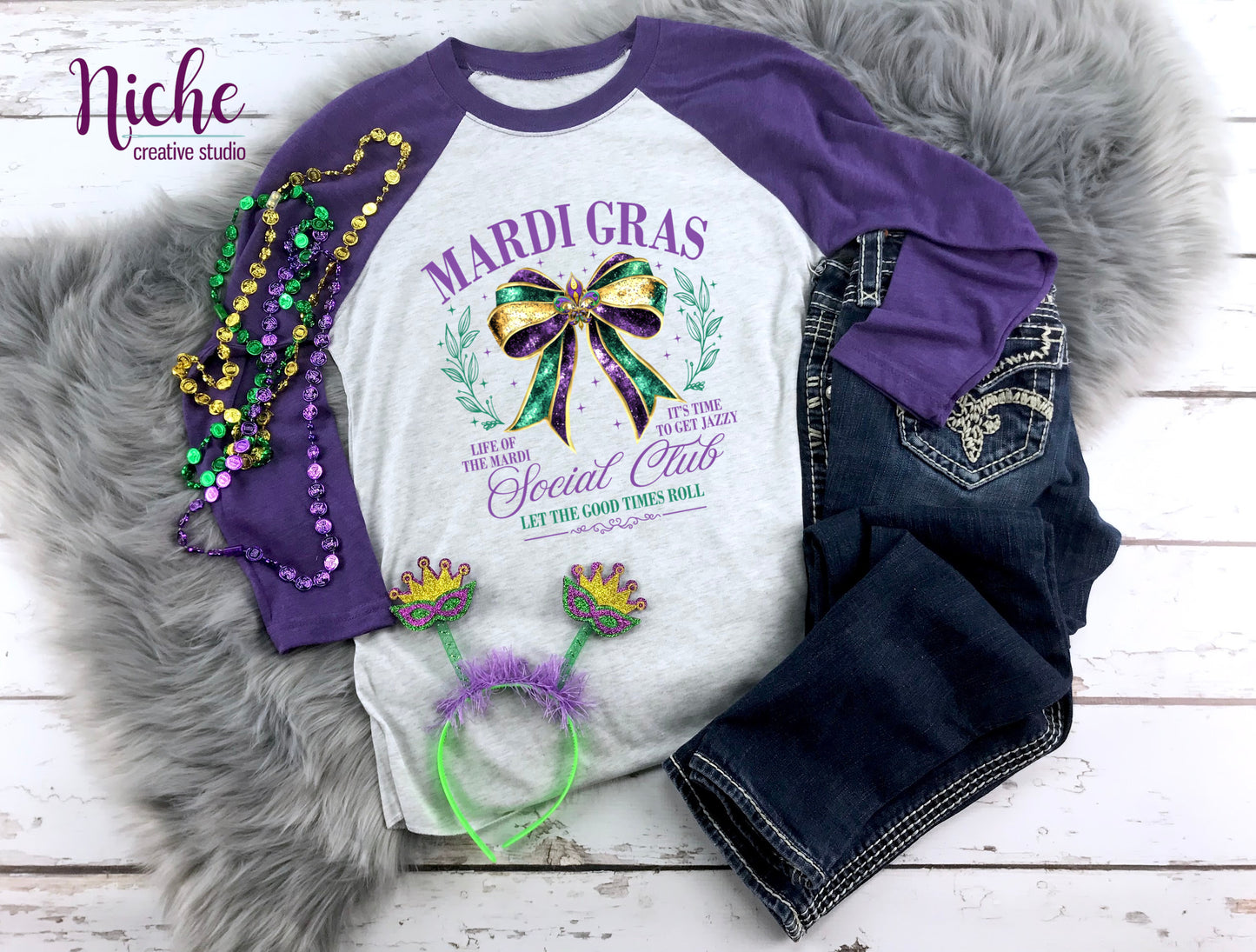 -MAR6004 Mardi Gras Social Club Decal