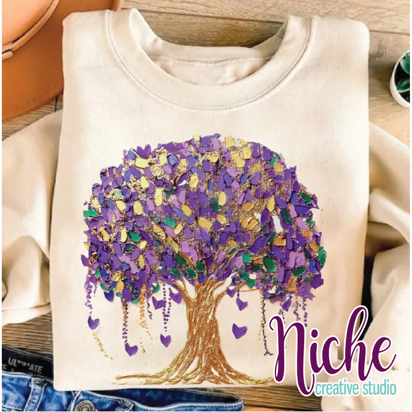 -MAR8427 Brushstroke Tree Decal