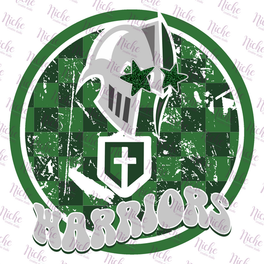 - PREP109 Preppy Mascot Warriors Decal