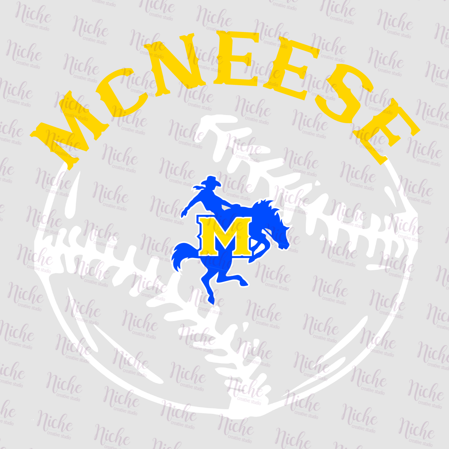 -MCN1426 McNeese Baseball Decal