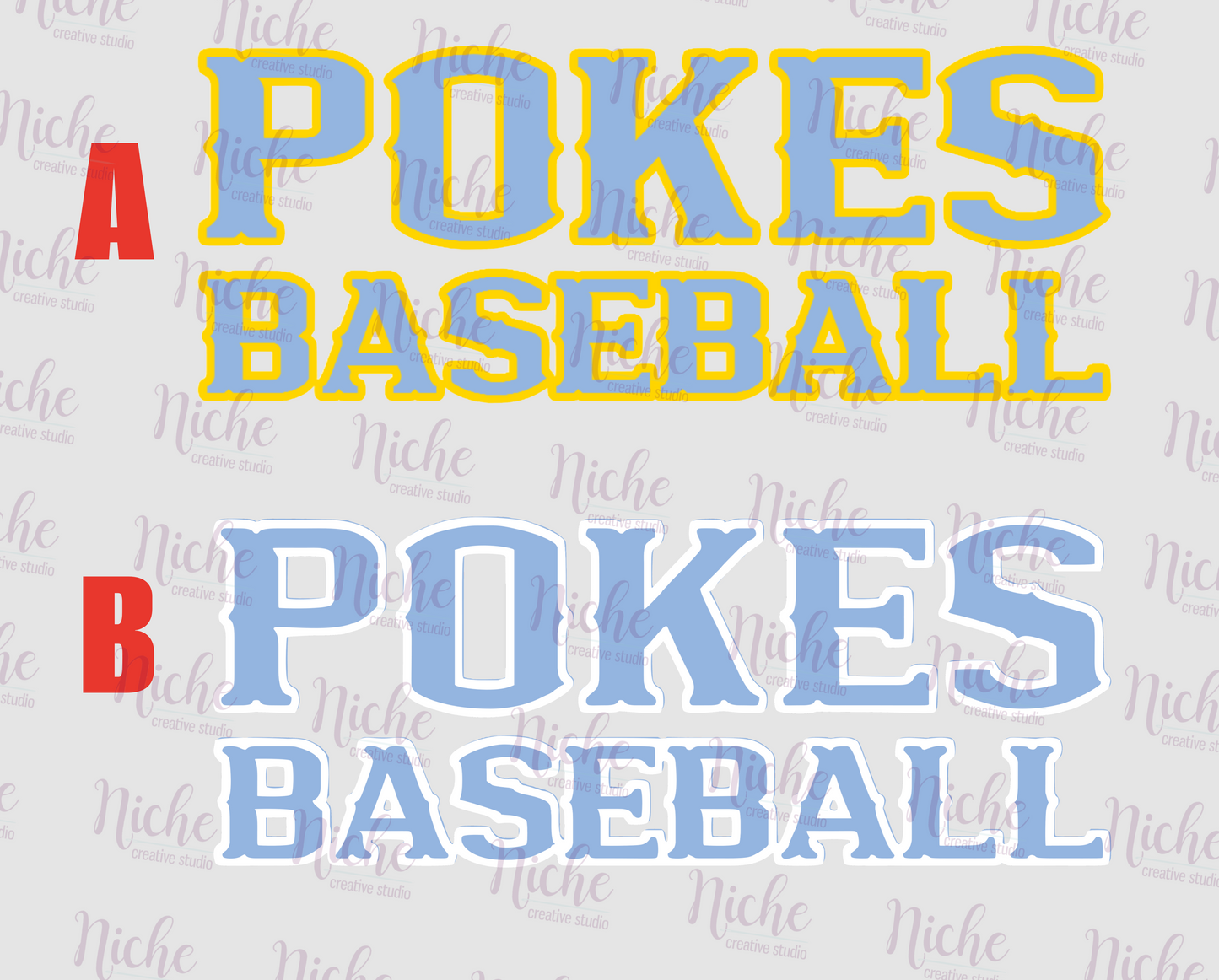 -BAS1428 Pokes Baseball Decal