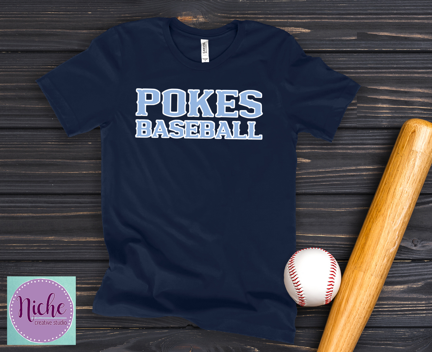 -BAS1428 Pokes Baseball Decal