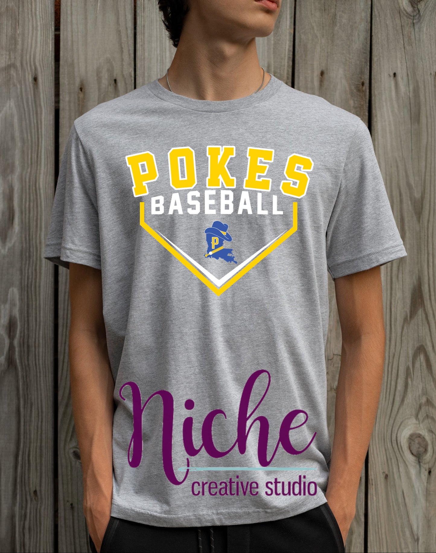 -BAS1505 Pokes Baseball Boot Version Decal