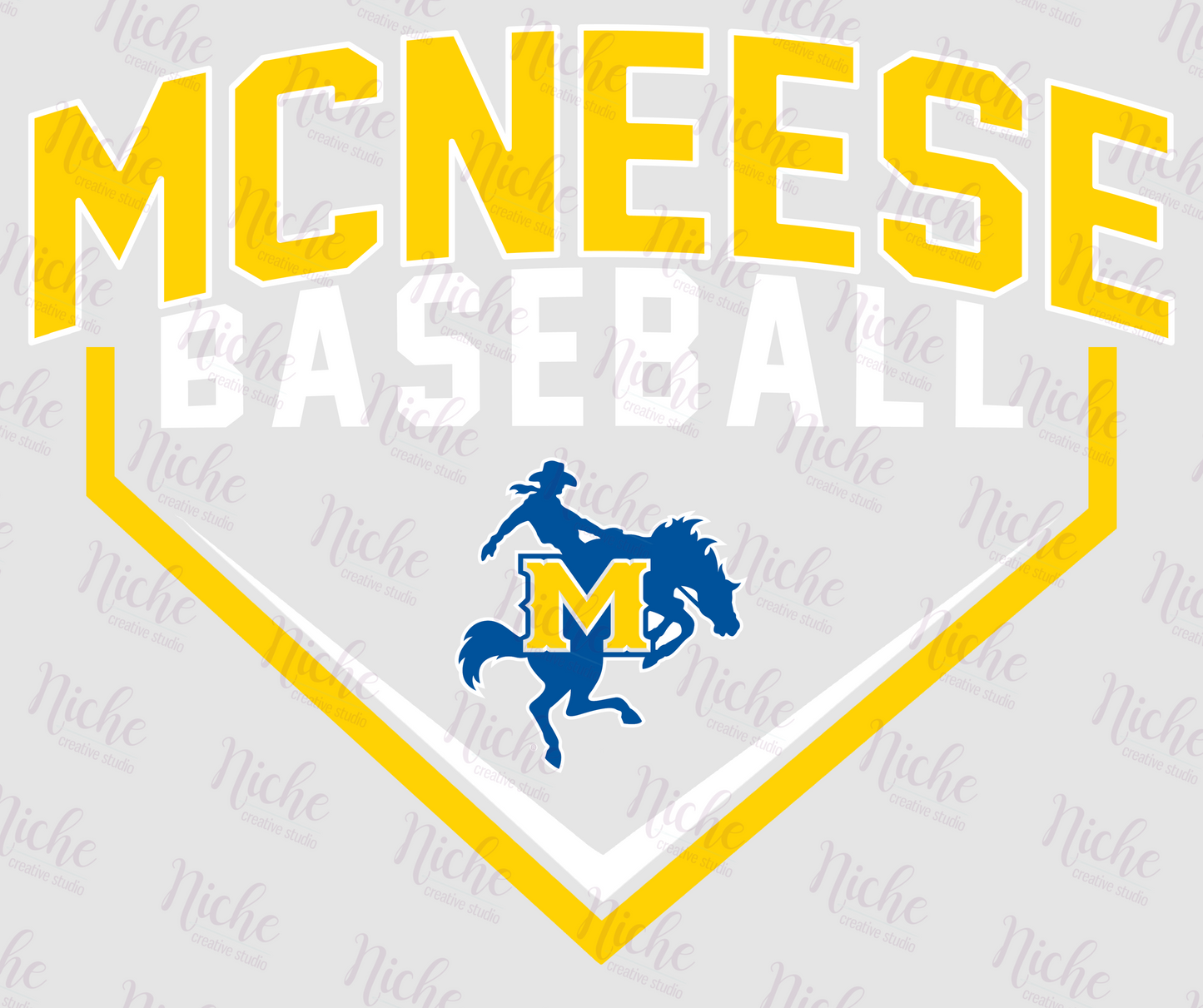 -MCN1504 McNeese Baseball Diamond Decal