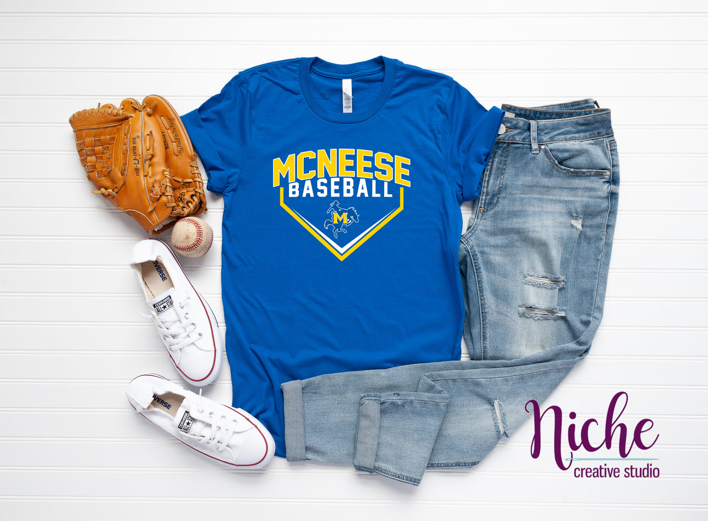 -MCN1504 McNeese Baseball Diamond Decal