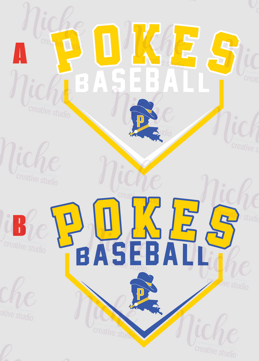 -BAS1505 Pokes Baseball Boot Version Decal