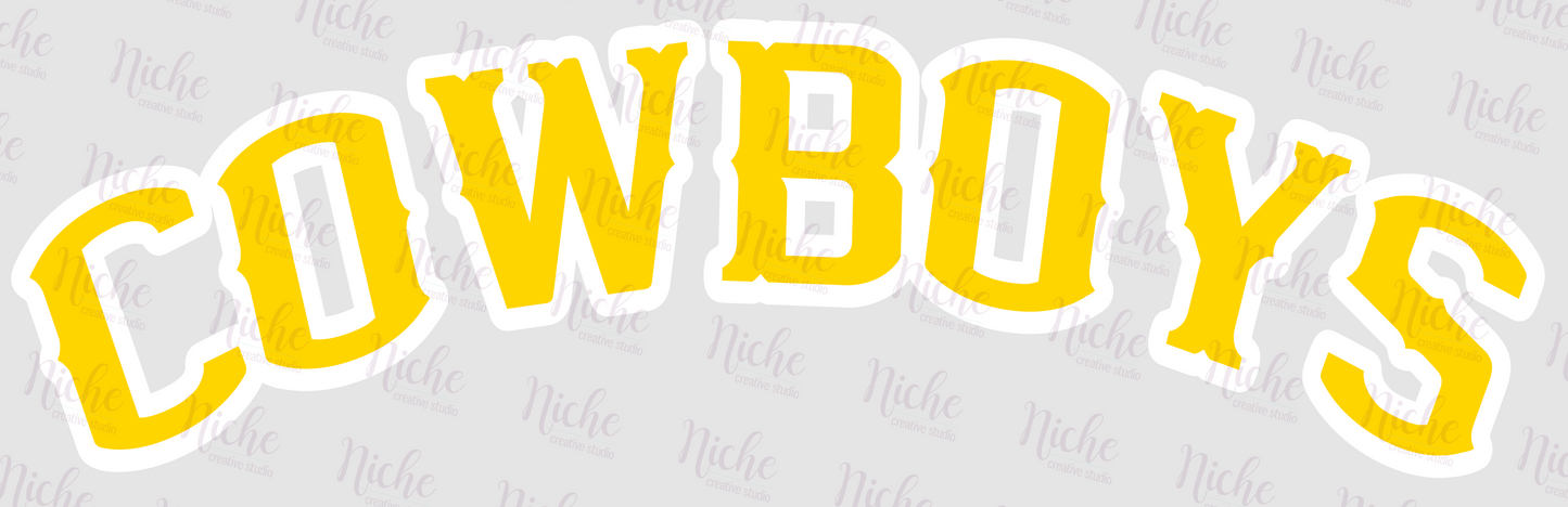 -MCN1511 Cowboys Curved Decal