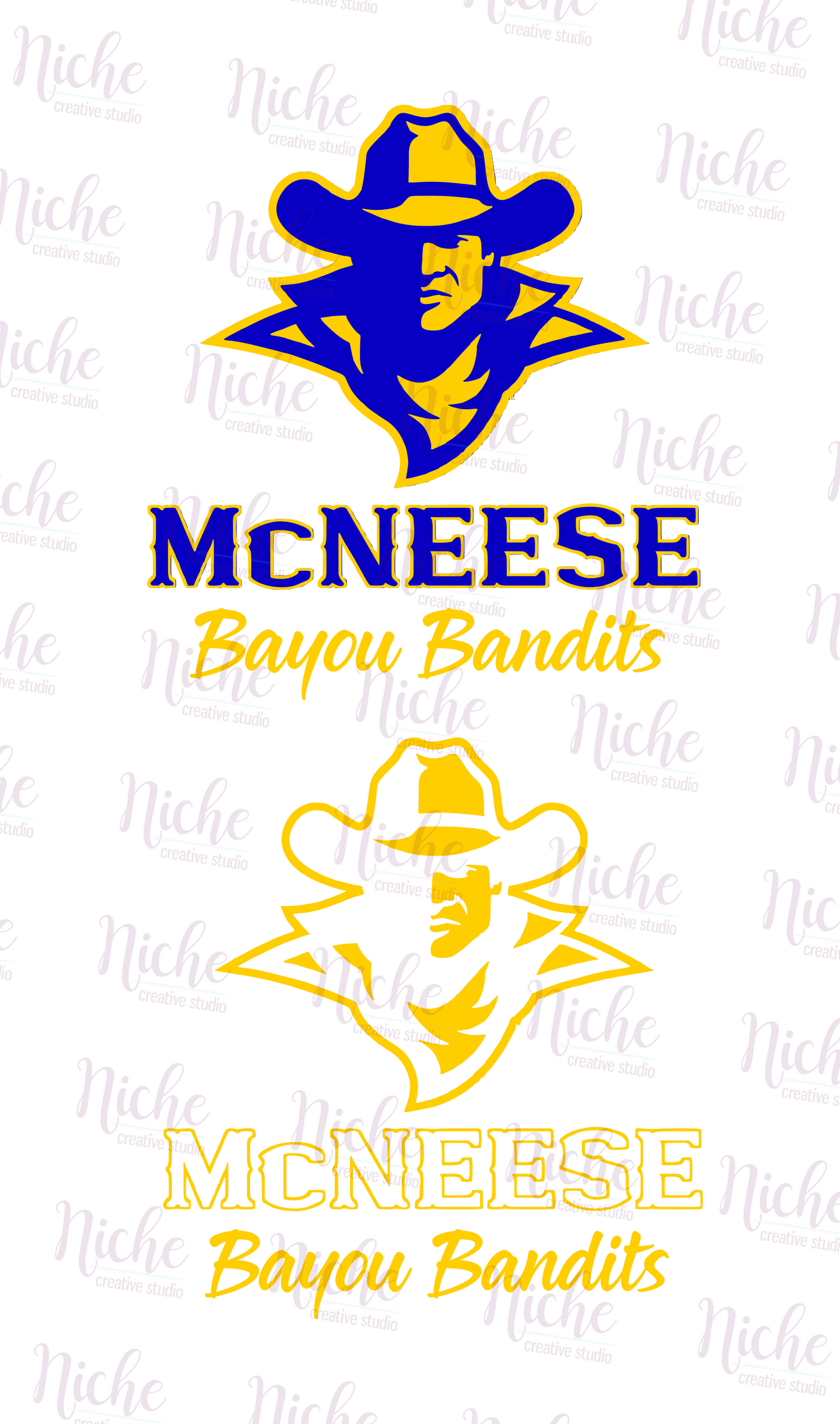 -MCN1650 McNeese Bayou Bandits Decal