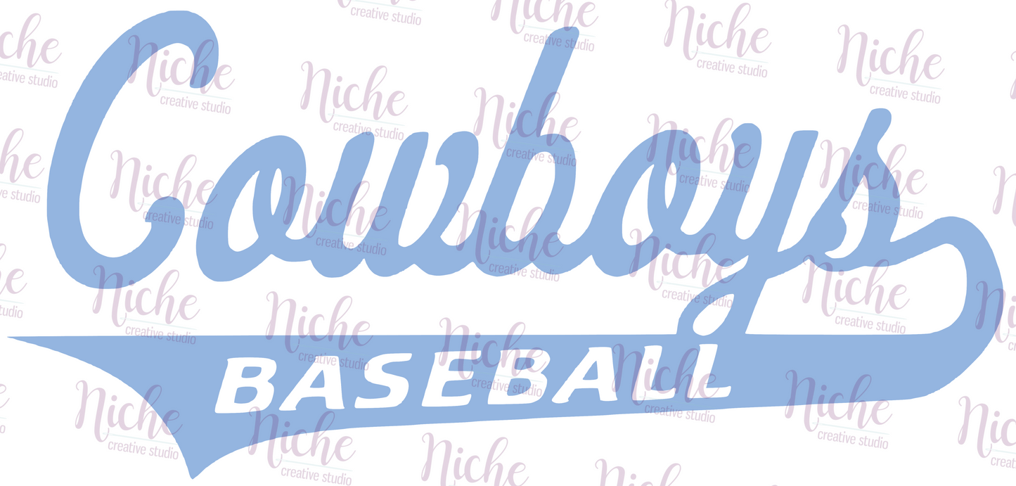 -MCN1711 Cowboys Light Blue Swoosh Decal