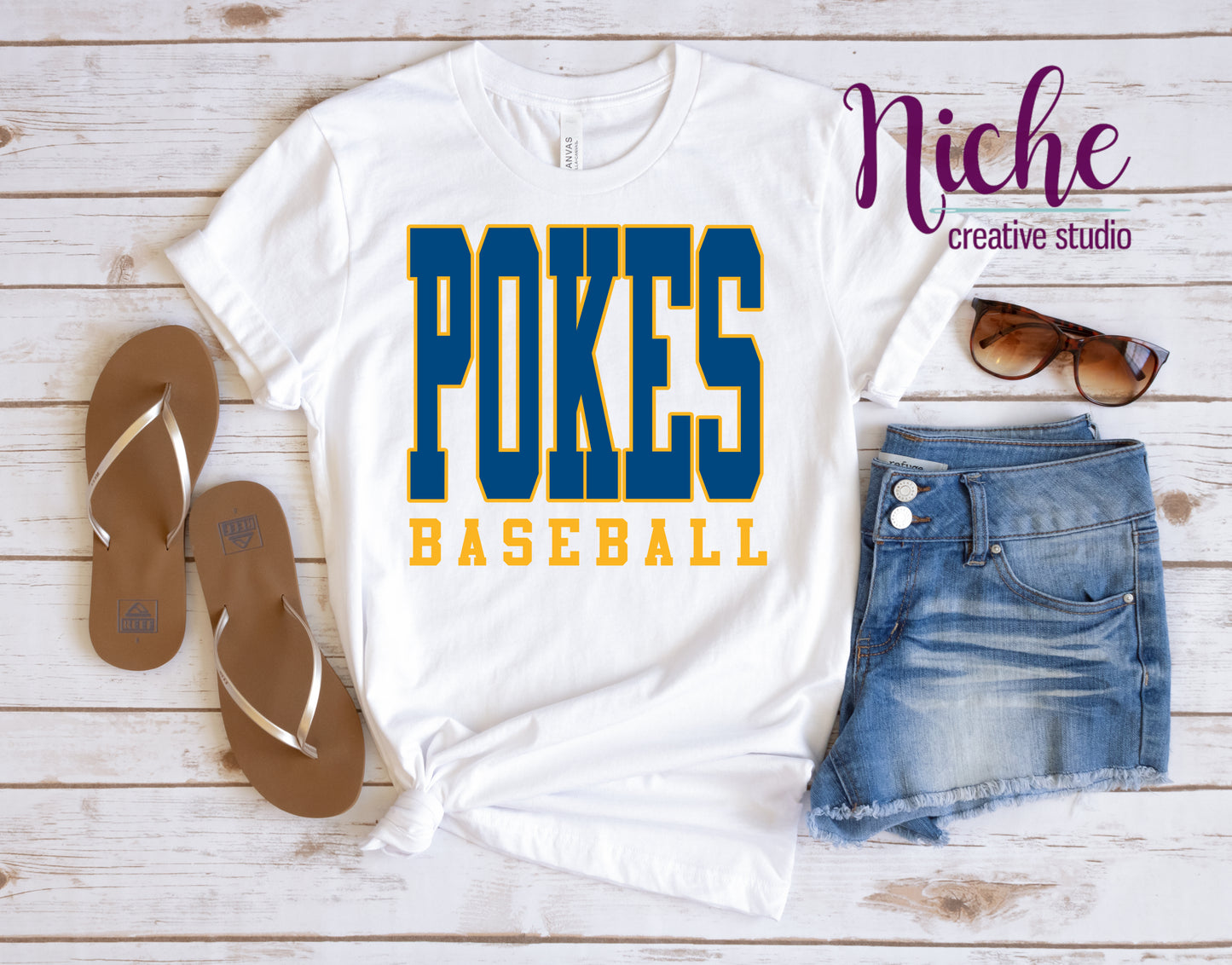 -BAS1777 Pokes Baseball  Decal